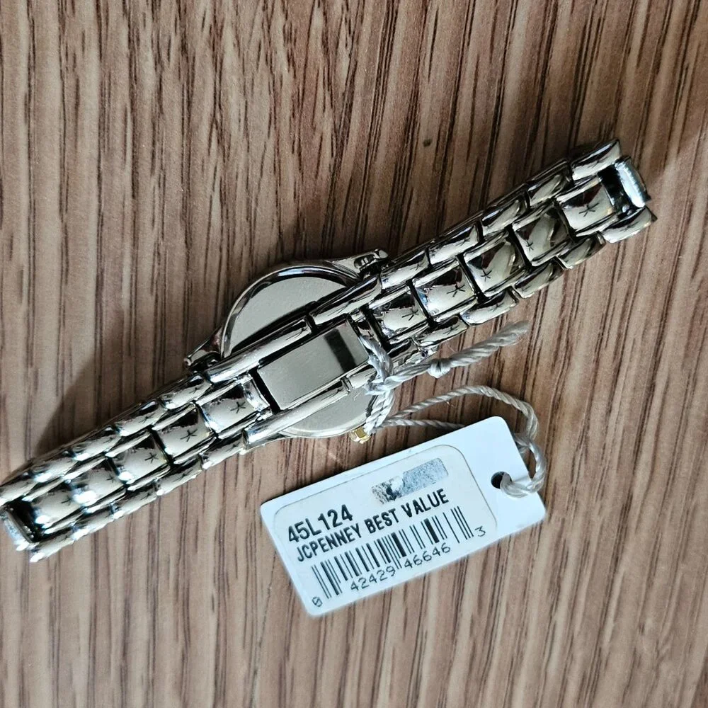 Caravelle by Bulova Women Wristwatch 45L124 Arabic Numerals Floral Motif Watch - Picture 4 of 11